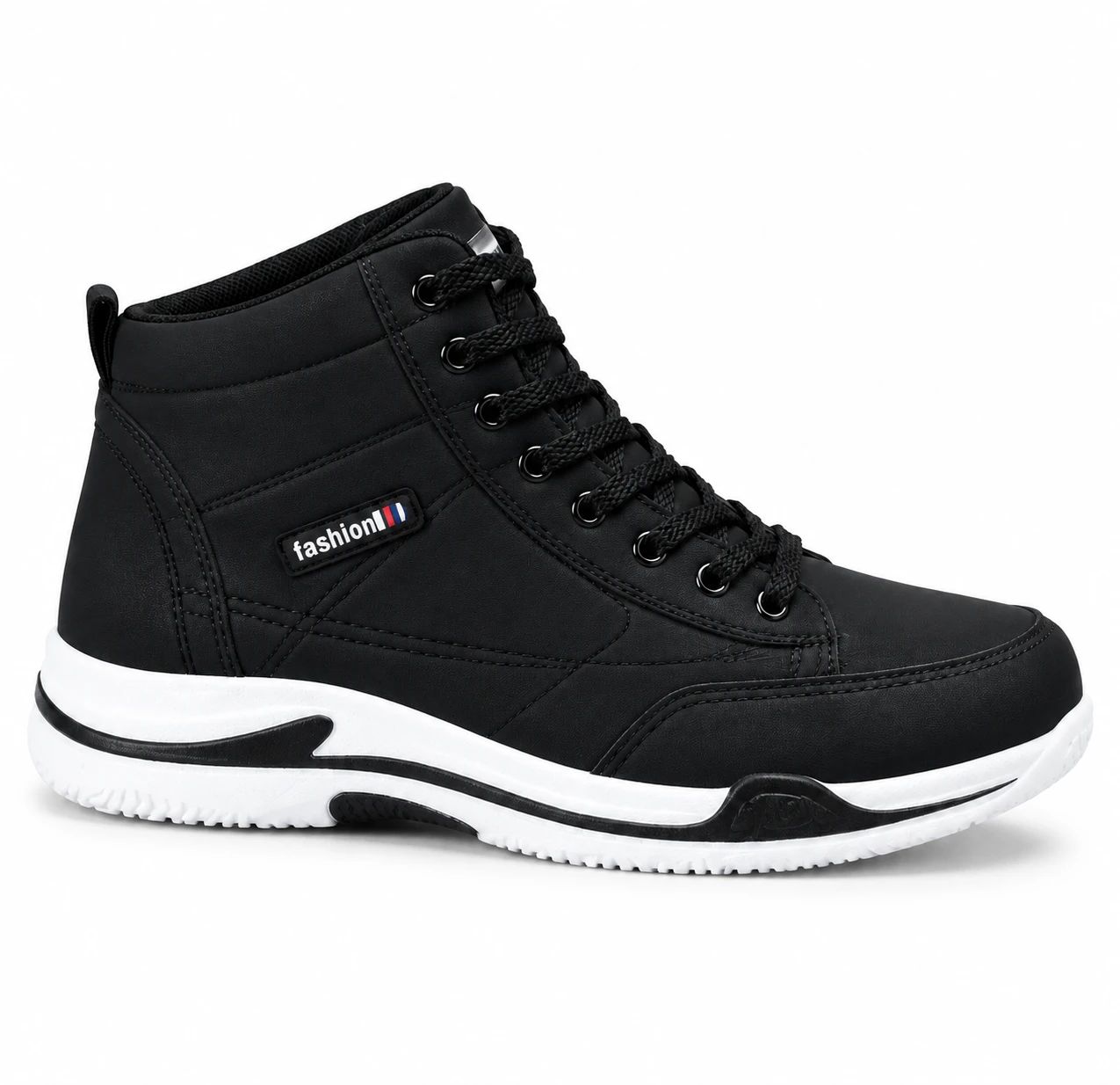 کفش ساقدار مردانه مشکی مدل EMTO